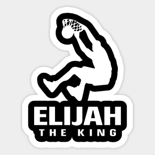 Elijah Custom Player Basketball Your Name The King Sticker